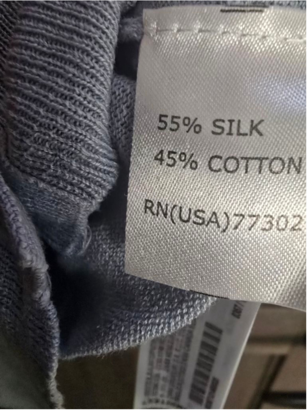 Women's ZARA Light Blue Silk Cotton Cardigan S - Picture 6 of 6